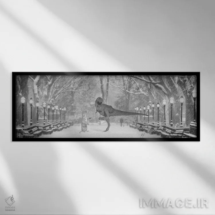 تابلو با من برقص اثر کاترین فدرر - نمای قابدار مشکی