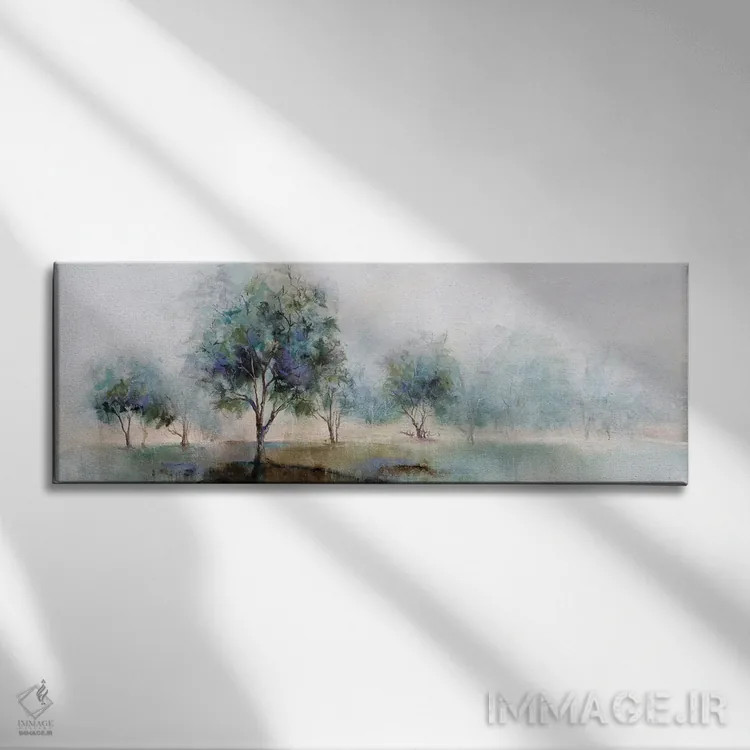 تابلو صبح زود در باغ اثر کارن هیل - نمای روبهرو روی دیوار