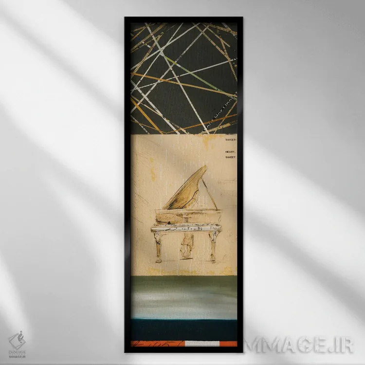 تابلو خط داستانی B اثر کلسی هوchstatter - نمای قابدار مشکی