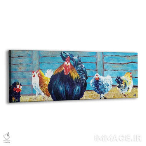 تابلو مطمئن و مغرور اثر کیم هاسکینز - نمای پرسپکتیو محصول