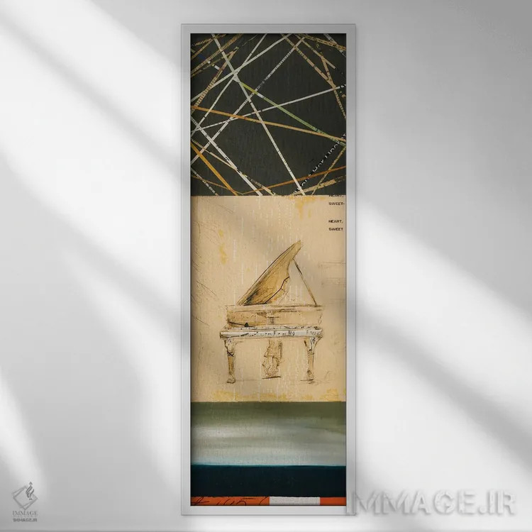 تابلو خط داستانی B اثر کلسی هوchstatter - نمای قابدار سفید