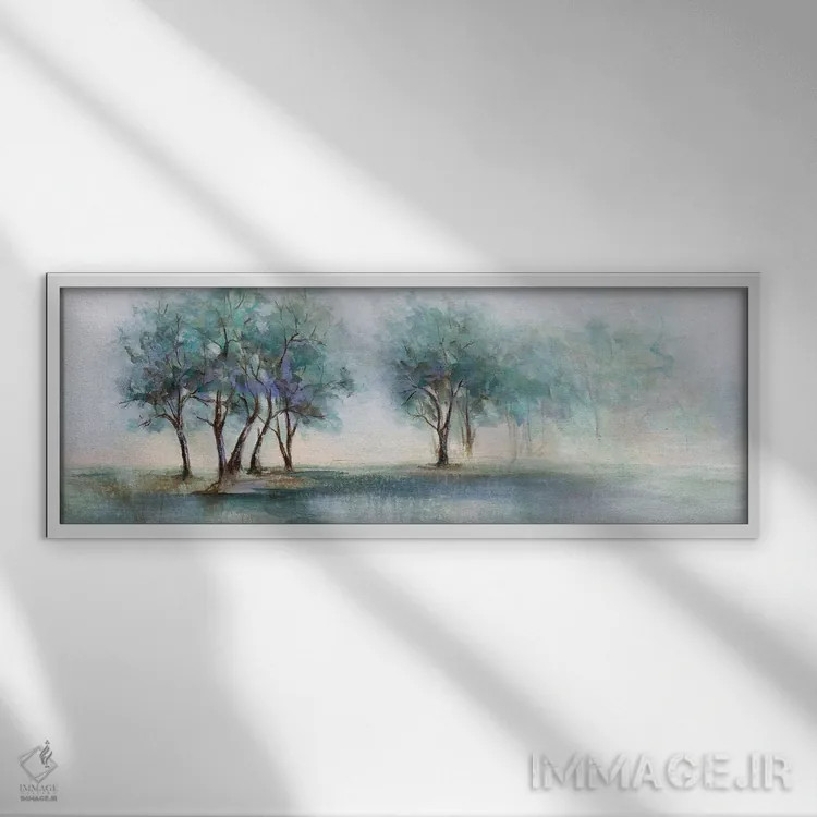 تابلو نور سپیدهدم اثر کارن هیل - نمای قابدار سفید