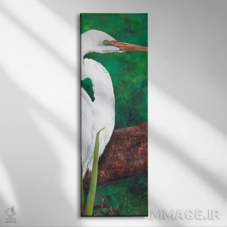 تابلو اگرت در حال نگاه کردن اثر هنر و طراحی KAK (استودیو هنری) - نمای روبهرو روی دیوار