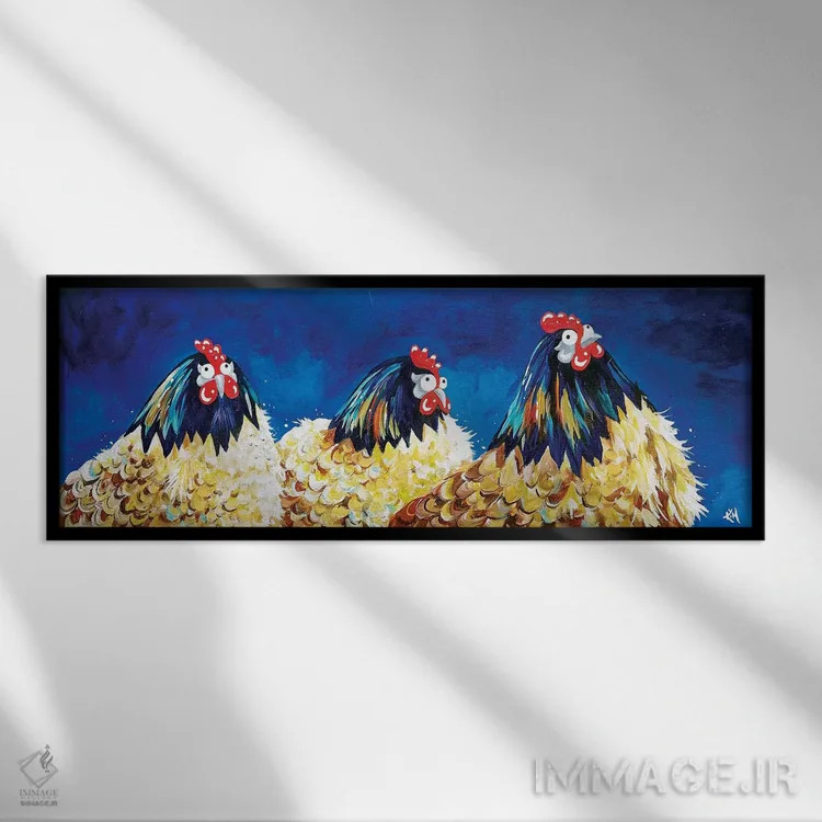 تابلو مهمانی شب مجردی (دخترانه) اثر کیم هاسکینز - نمای قابدار مشکی