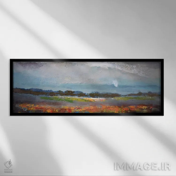 تابلو باران نرم اثر کیپ دکر - نمای قابدار مشکی