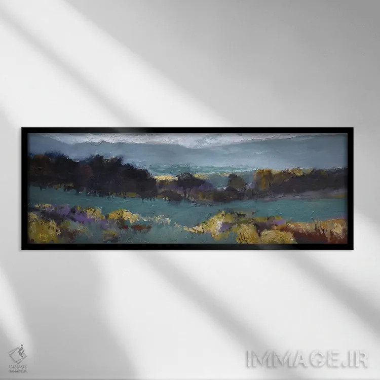 تابلو احتمال باران اثر کیپ دکر - نمای قابدار مشکی