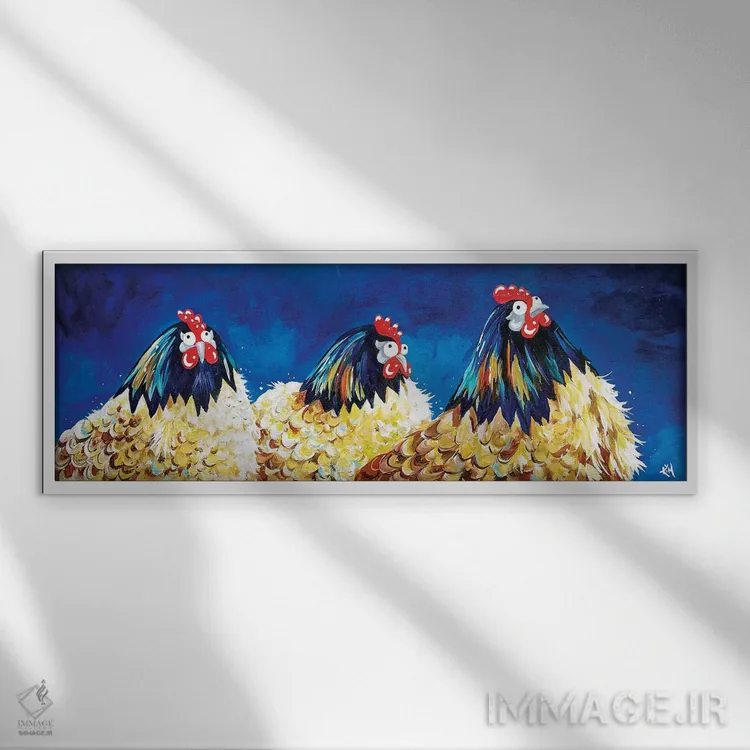 تابلو مهمانی شب مجردی (دخترانه) اثر کیم هاسکینز - نمای قابدار سفید