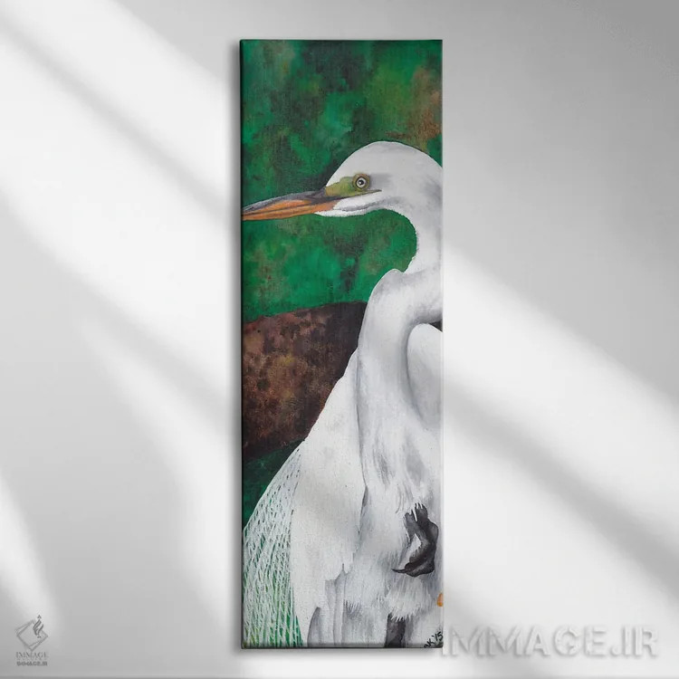 تابلو اگرت از کنار اثر هنر و طراحی KAK (استودیو هنری) - نمای روبهرو روی دیوار