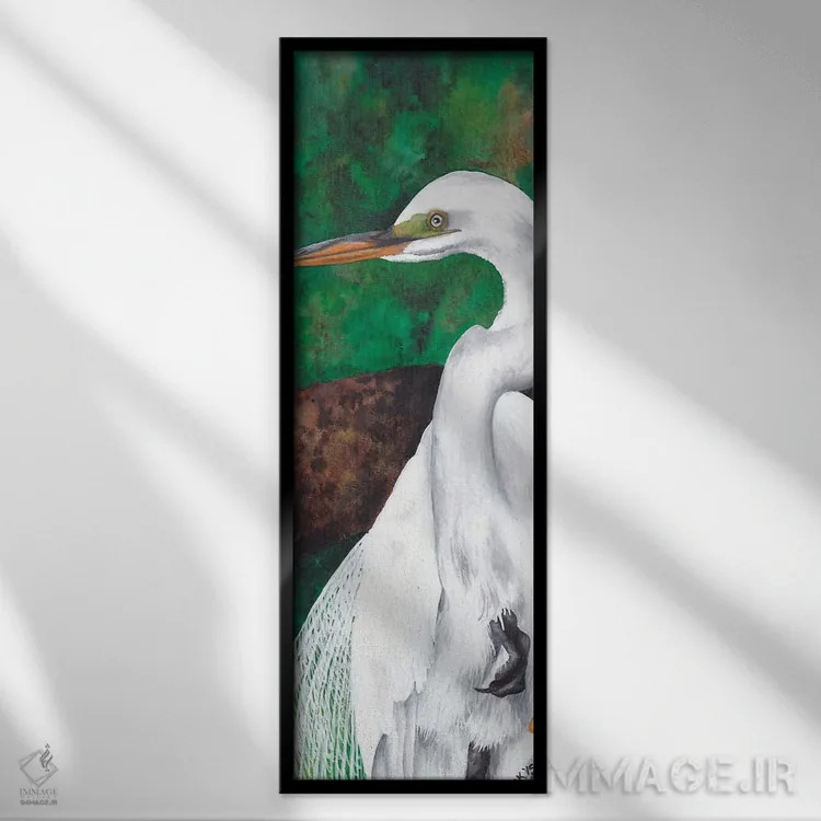 تابلو اگرت از کنار اثر هنر و طراحی KAK (استودیو هنری) - نمای قابدار مشکی