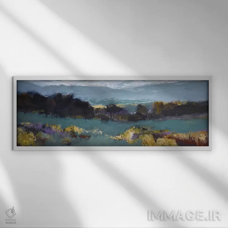 تابلو احتمال باران اثر کیپ دکر - نمای قابدار سفید