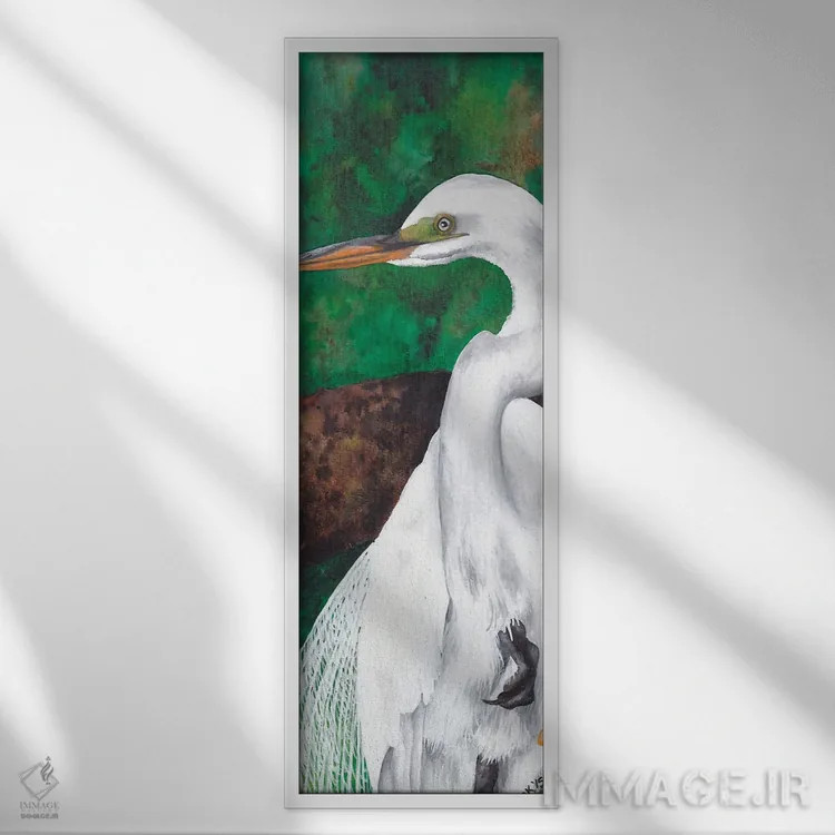 تابلو اگرت از کنار اثر هنر و طراحی KAK (استودیو هنری) - نمای قابدار سفید