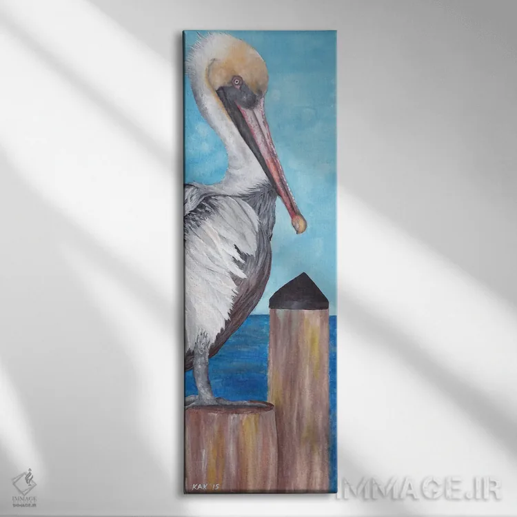 تابلو پلیکان اثر هنر و طراحی KAK (استودیو هنری) - نمای روبهرو روی دیوار