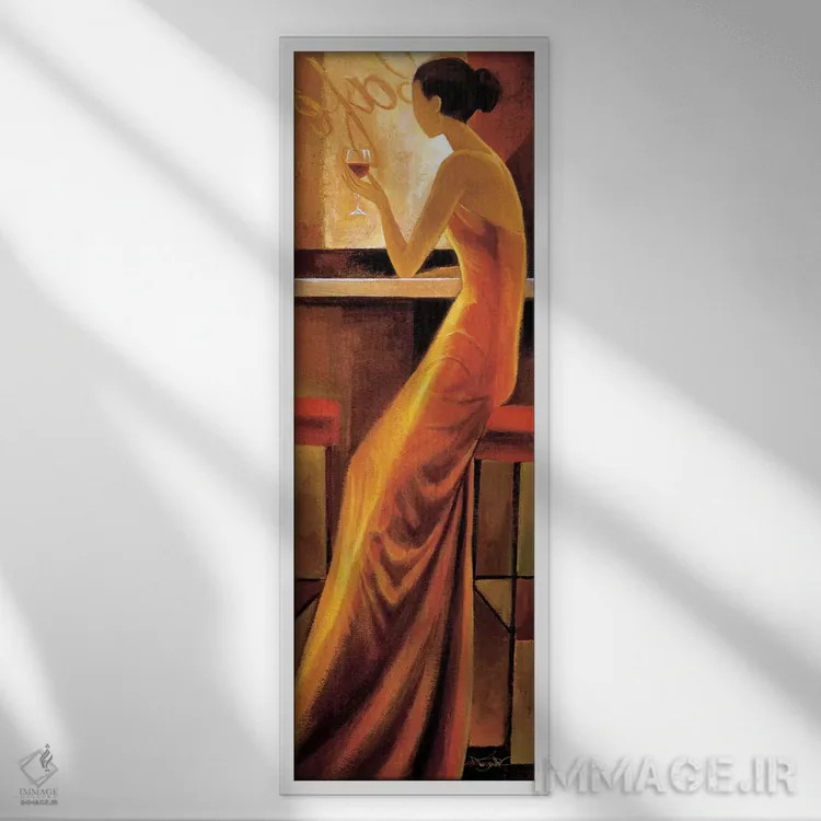 تابلو مرموز اثر کیت مالِت - نمای قابدار سفید