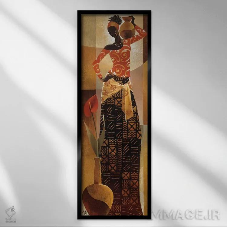 تابلو بهیه (نام خاص) اثر کیت مالِت - نمای قابدار مشکی