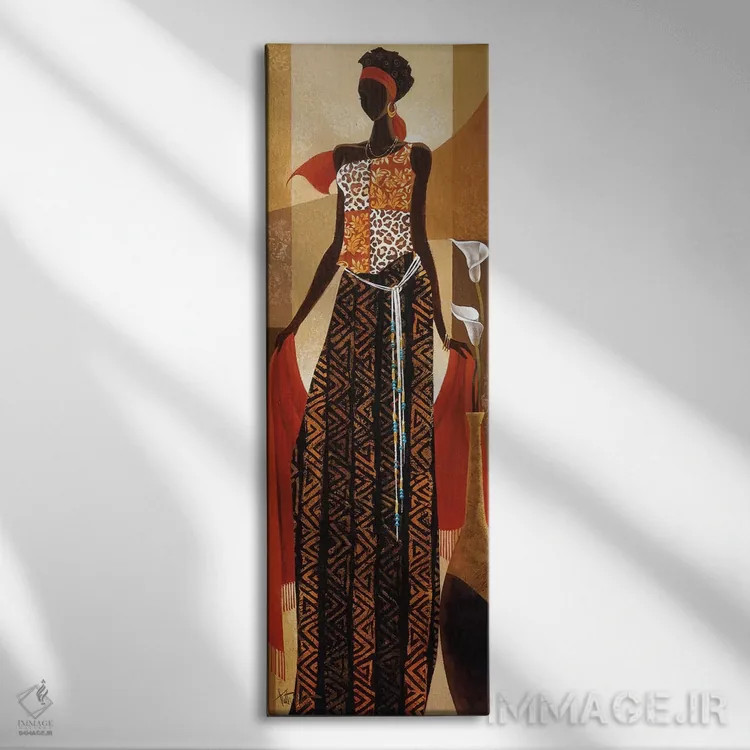 تابلو مالایکا (نام خاص) اثر کیت مالِت - نمای روبهرو روی دیوار