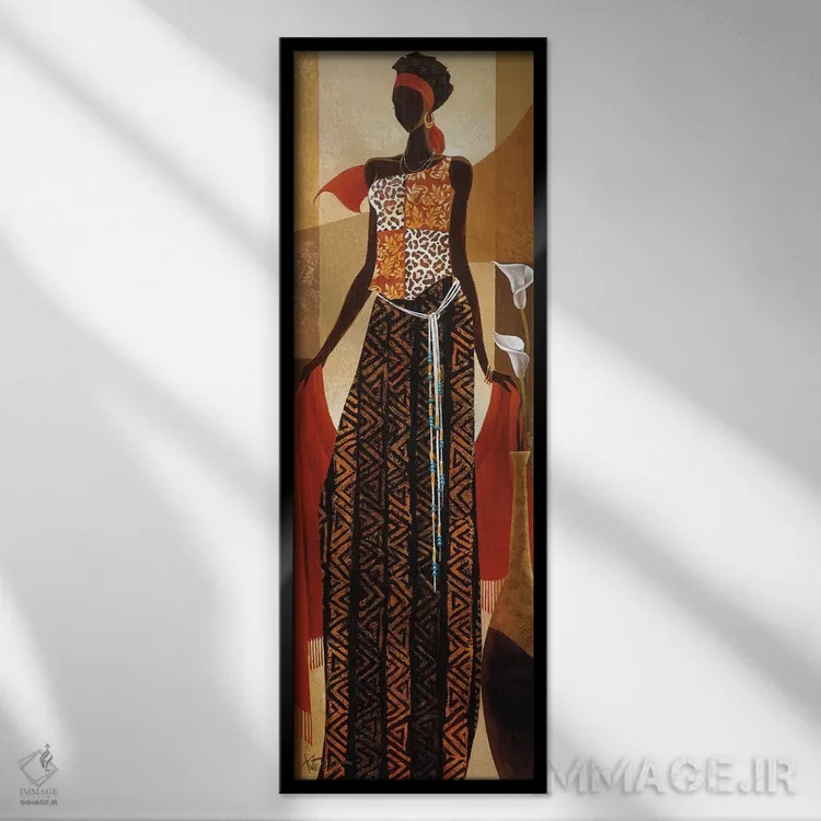 تابلو مالایکا (نام خاص) اثر کیت مالِت - نمای قابدار مشکی