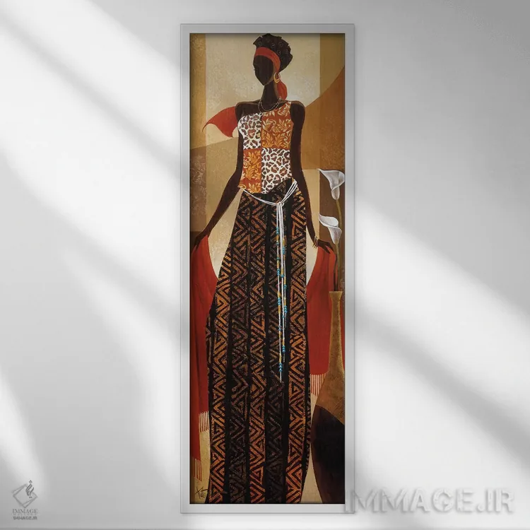 تابلو مالایکا (نام خاص) اثر کیت مالِت - نمای قابدار سفید