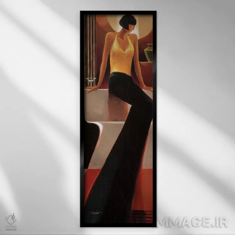 تابلو رمز و راز اثر کیت مالِت - نمای قابدار مشکی