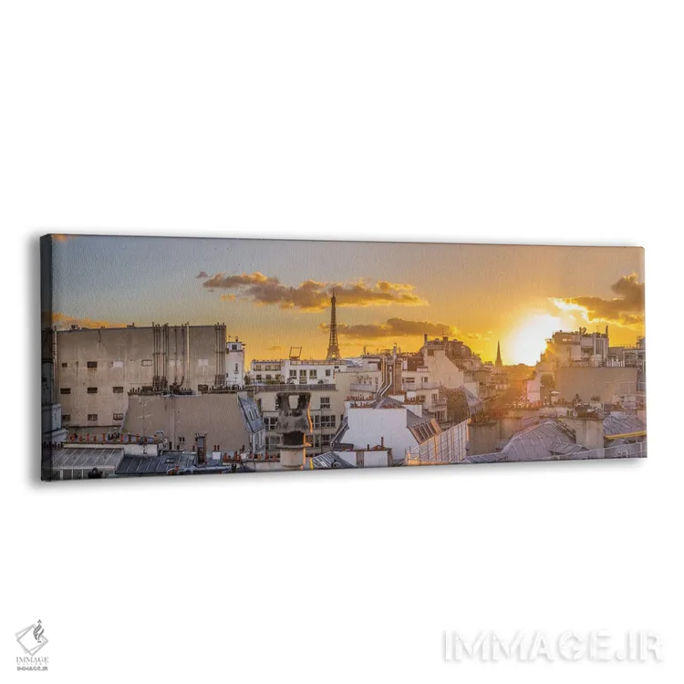 تابلو پانورامای پاریس در غروب اثر کارن منداو - نمای پرسپکتیو محصول