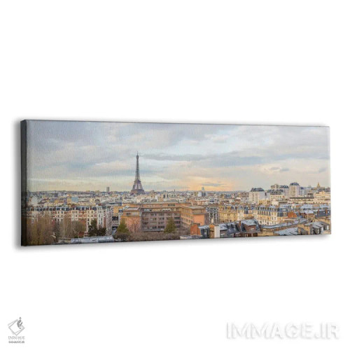 تابلو پانورامای برج ایفل پاریس اثر کارن منداو - نمای پرسپکتیو محصول