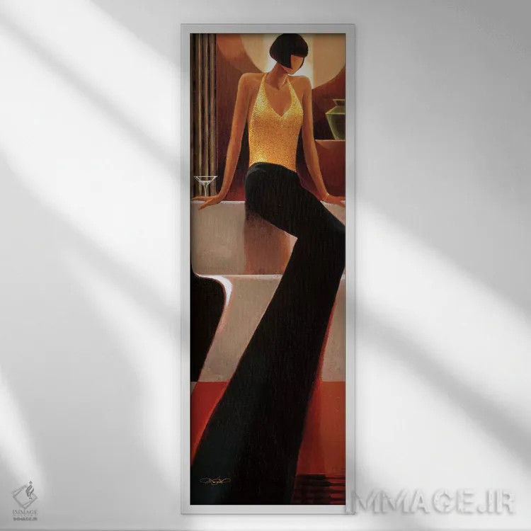 تابلو رمز و راز اثر کیت مالِت - نمای قابدار سفید