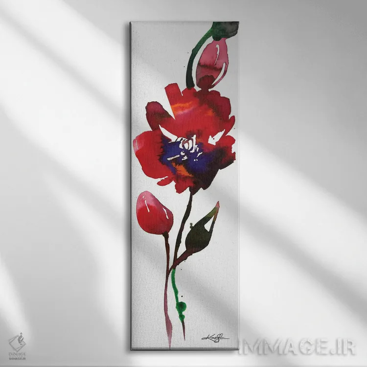 تابلو ذن گل ۹ اثر کتی مورتون استنیون - نمای روبهرو روی دیوار