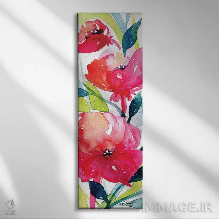 تابلو شکوفههای کوچولو ششم اثر کتی مورتون استنیون - نمای روبهرو روی دیوار