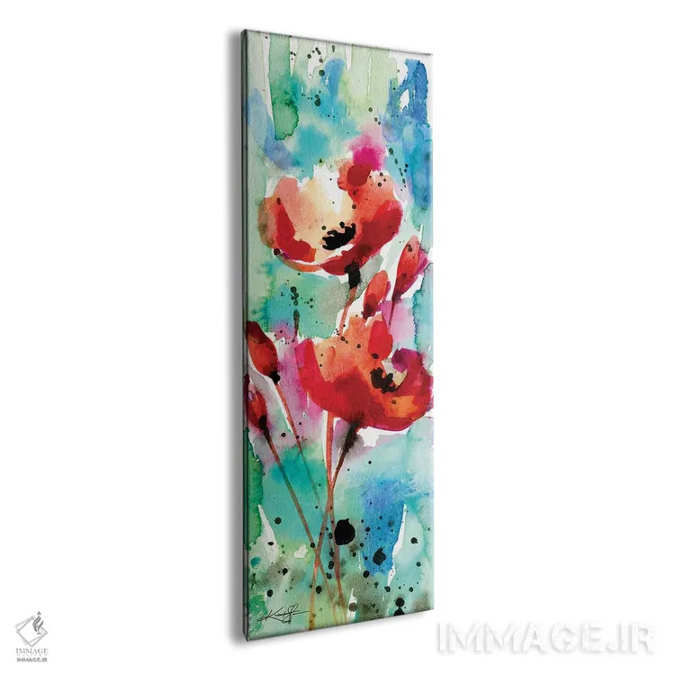 تابلو عشق شقایق ۱۰ اثر کتی مورتون استنیون - نمای پرسپکتیو محصول