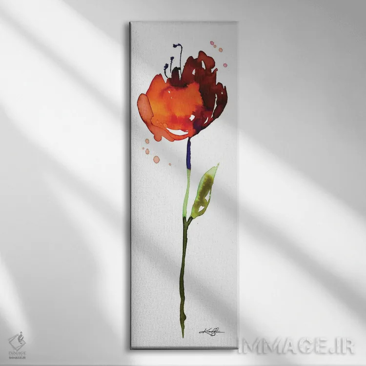 تابلو ذن گل چهارم اثر کتی مورتون استنیون - نمای روبهرو روی دیوار