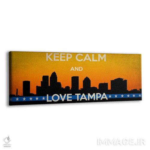 تابلو آرام باش و عاشق تمپا باش (آمریکا) اثر فایو بای فایو کالکتیو - نمای پرسپکتیو محصول