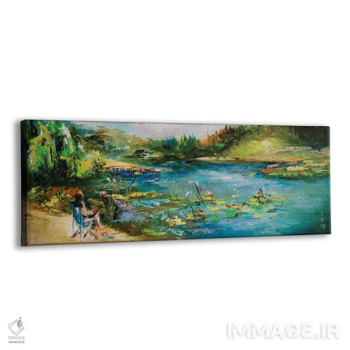 تابلو آرامش در کنار رودخانه اثر کوپتسووا آرت (استودیو یا برند هنری) - نمای پرسپکتیو محصول