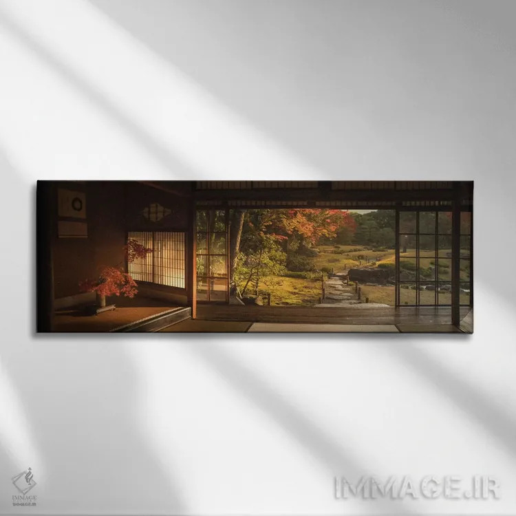 تابلو پاییز در ژاپن XVIII اثر دنیل کردان - نمای روبهرو روی دیوار