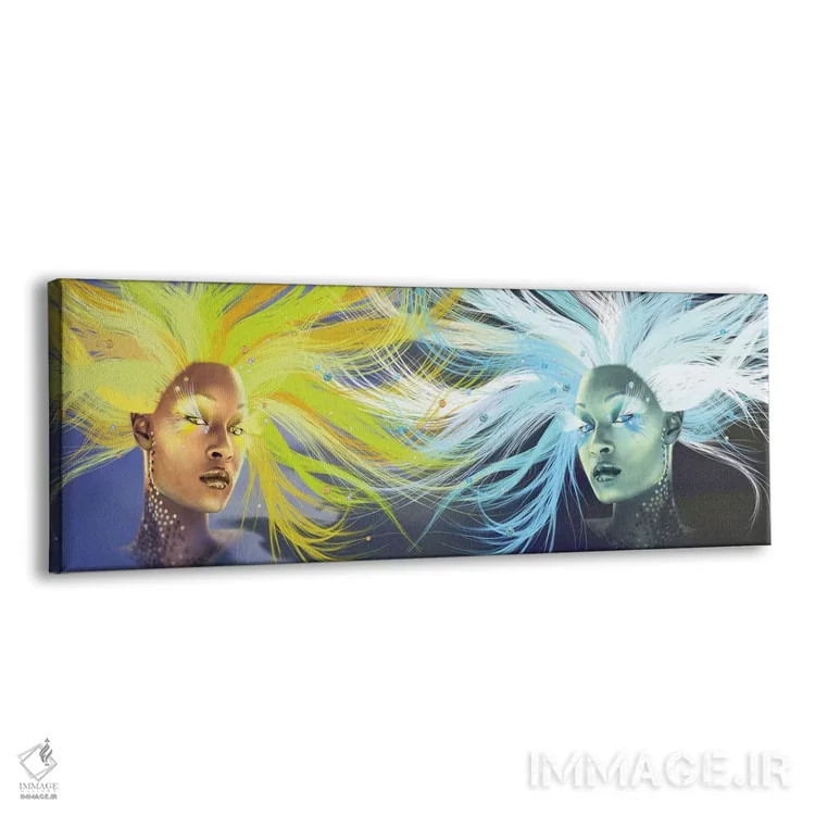 تابلو خورشید و ماه اثر کاترینا بورتسووا - نمای پرسپکتیو محصول