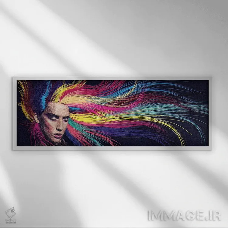 تابلو باد اثر کاترینا بورتسووا - نمای قابدار سفید