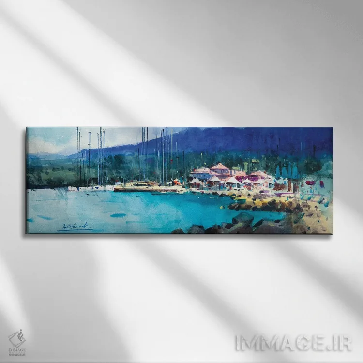 تابلو پیش از طوفان در یونان اثر اندریی کووالیک - نمای روبهرو روی دیوار