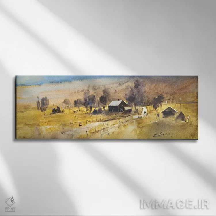 تابلو منظره کارپات اثر اندریی کووالیک - نمای روبهرو روی دیوار