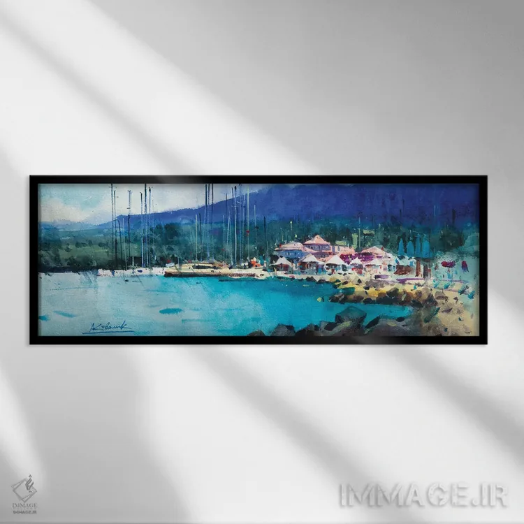 تابلو پیش از طوفان در یونان اثر اندریی کووالیک - نمای قابدار مشکی