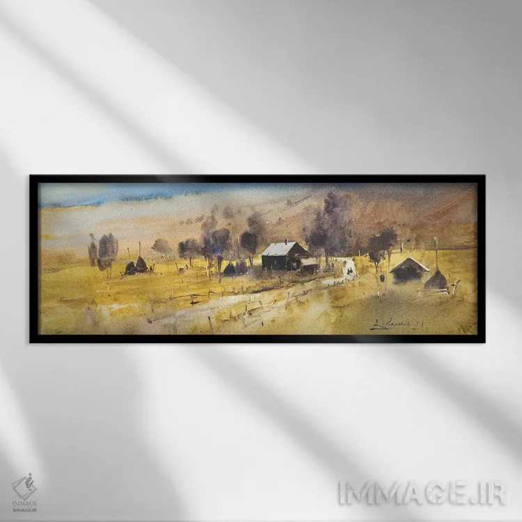 تابلو منظره کارپات اثر اندریی کووالیک - نمای قابدار مشکی