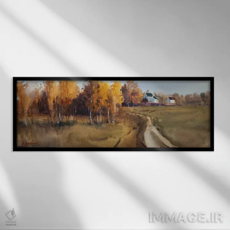 تابلو طلای پاییز اثر اندریی کووالیک - نمای قابدار مشکی