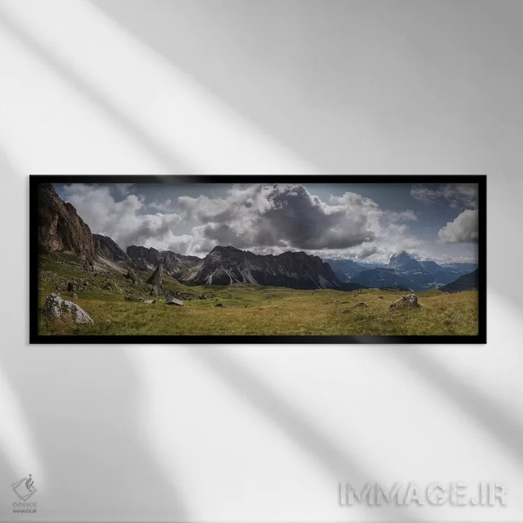 تابلو سچدا، دولومیت، ایتالیا اثر میکولاج گوسپودرک - نمای قابدار مشکی