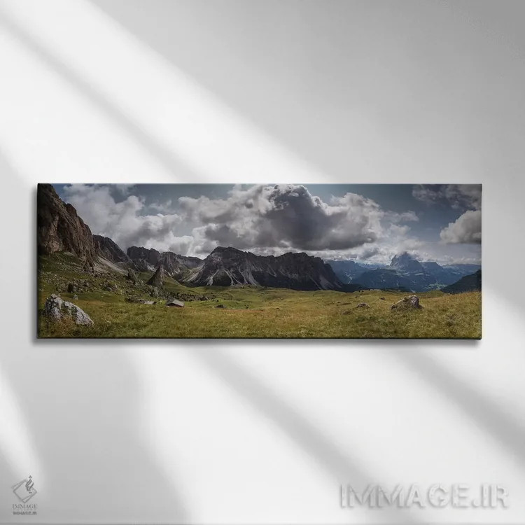 تابلو سچدا، دولومیت، ایتالیا اثر میکولاج گوسپودرک - نمای روبهرو روی دیوار