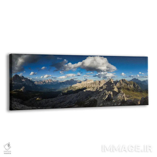 تابلو اروپا، ایتالیا، آلپ، دولومیتها، چشمانداز از پناهگاه نوولاؤ اثر میکولاج گوسپودرک - نمای پرسپکتیو محصول