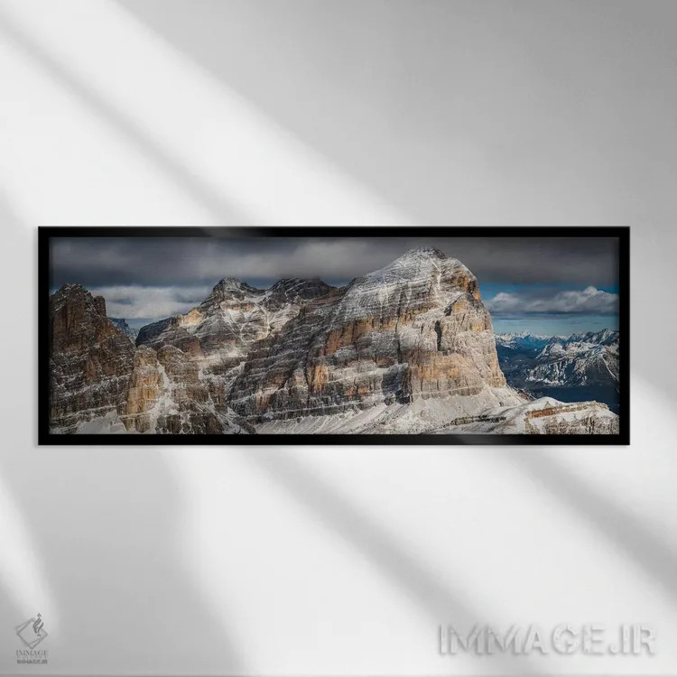 تابلو توفانه، دولومیت، ایتالیا اثر میکولاج گوسپودرک - نمای قابدار مشکی