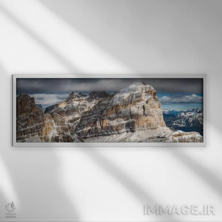 تابلو توفانه، دولومیت، ایتالیا اثر میکولاج گوسپودرک - نمای قابدار سفید