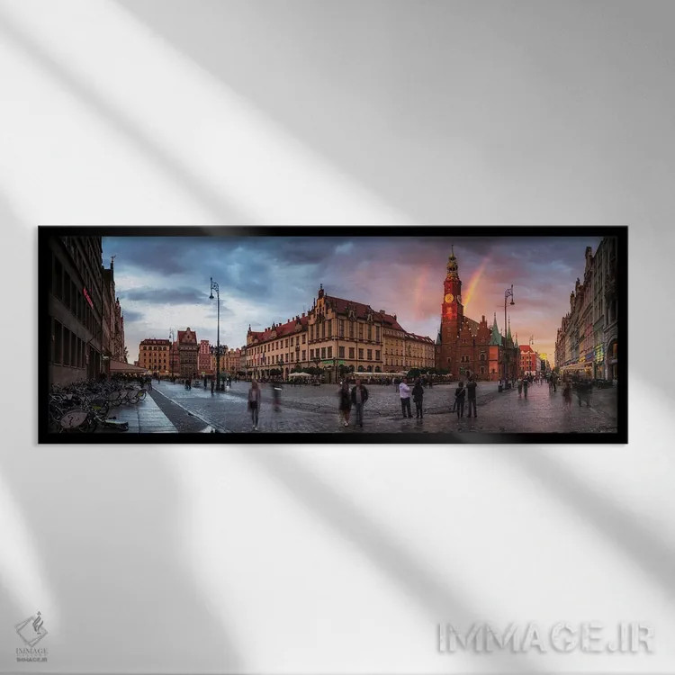 تابلو وروتسواف، لهستان اثر میکولاج گوسپودرک - نمای قابدار مشکی