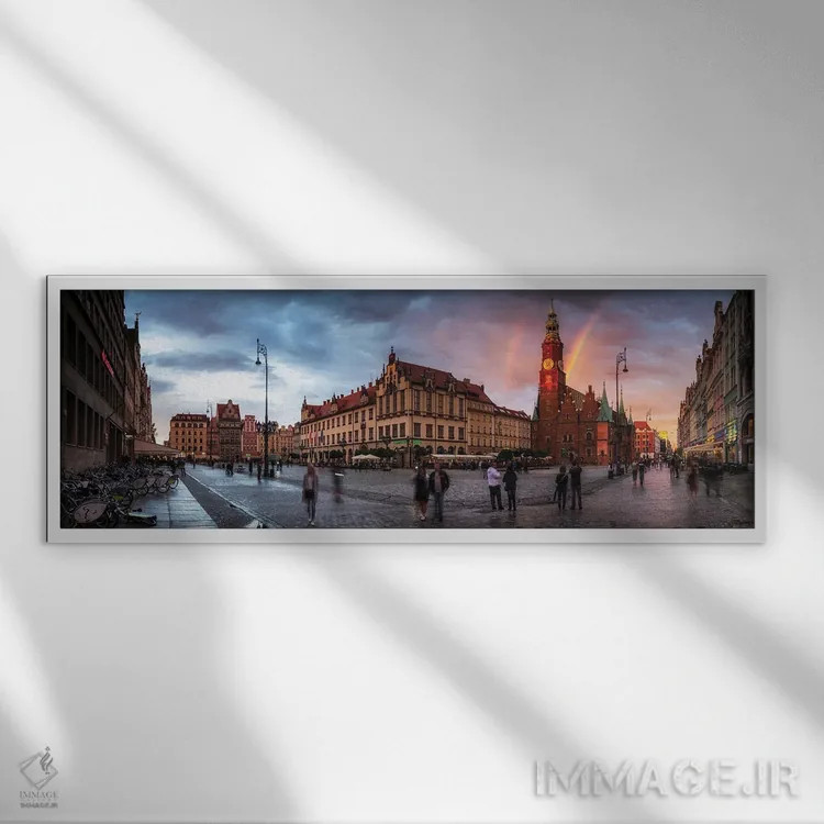 تابلو وروتسواف، لهستان اثر میکولاج گوسپودرک - نمای قابدار سفید