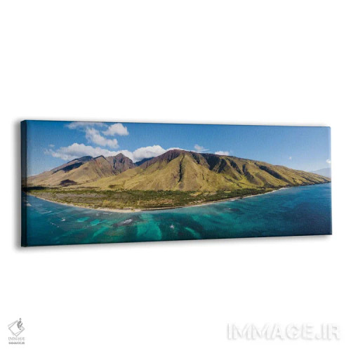 تابلو نمای هوایی از غرب مائوئی اثر لوکاس مور - نمای پرسپکتیو محصول