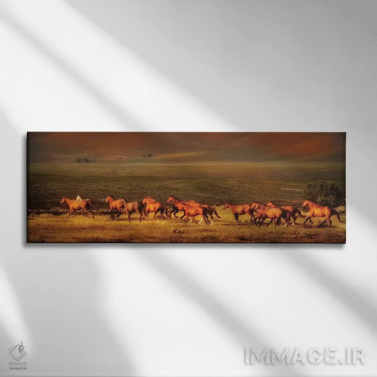 تابلو رویای مونتانا اثر لیزا دیرینگ - نمای روبهرو روی دیوار