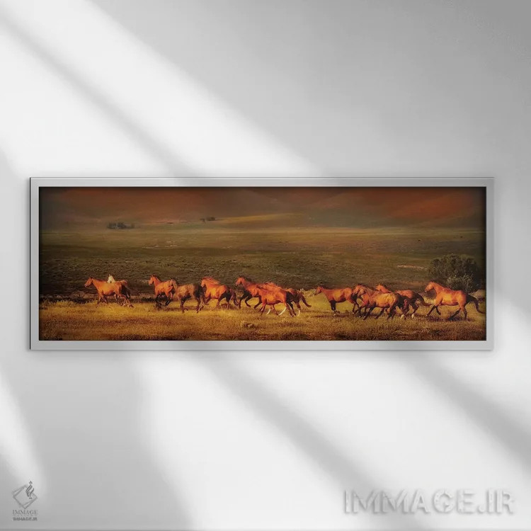 تابلو رویای مونتانا اثر لیزا دیرینگ - نمای قابدار سفید