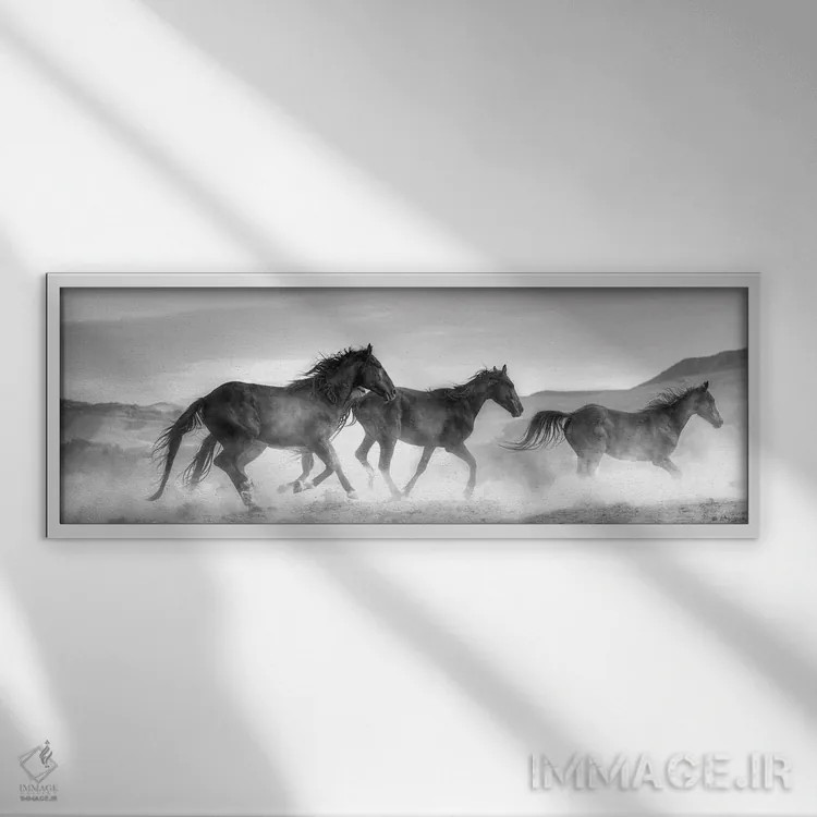 تابلو در گذر اثر سالی لیندن - نمای قابدار سفید